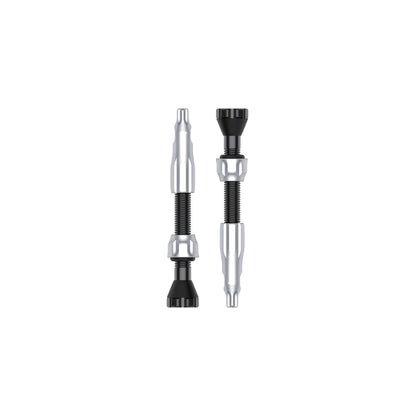 2 LEZYNE CNC Tubeless-Ventile, 44 mm, Silber