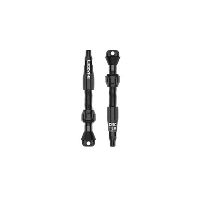 2er-Set LEZYNE CNC PRO Tubeless-Ventile 44 mm Schwarz