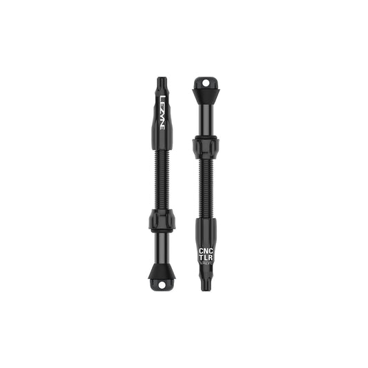 2er-Set Tubeless-Ventile LEZYNE CNC PRO 60 mm Schwarz