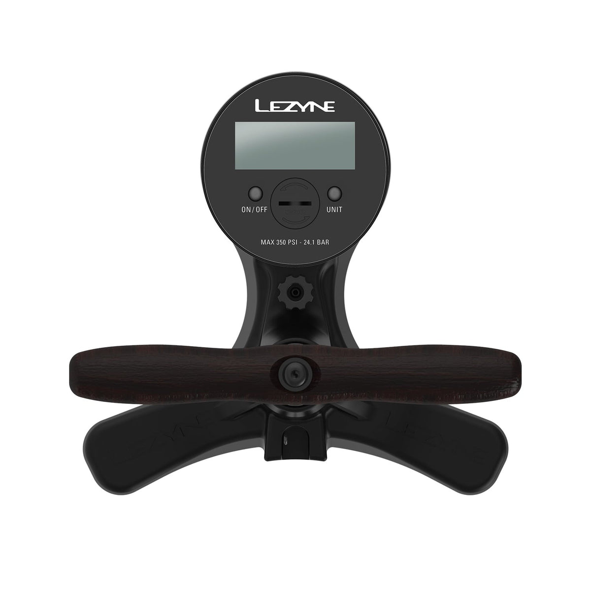 Digitales LEZYNE Manometer 350 PSI 3,5" Schwarz
