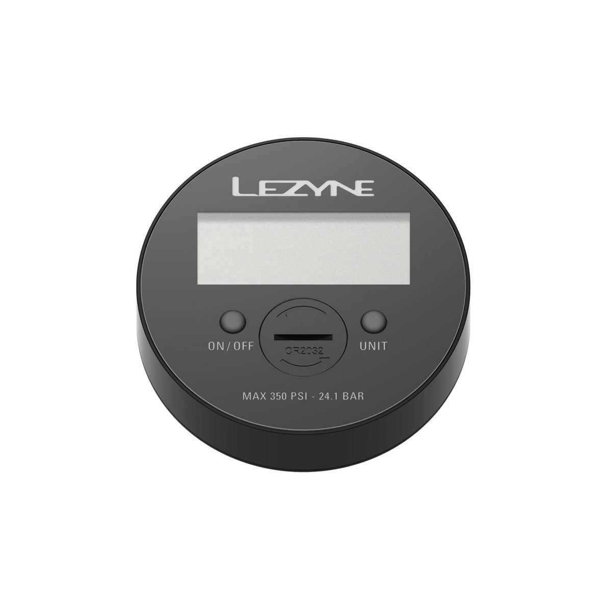 Digitales LEZYNE Manometer 350 PSI 3,5" Schwarz