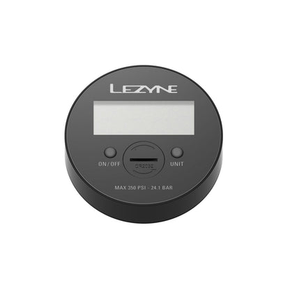 Digitales LEZYNE Manometer 350 PSI 3,5" Schwarz