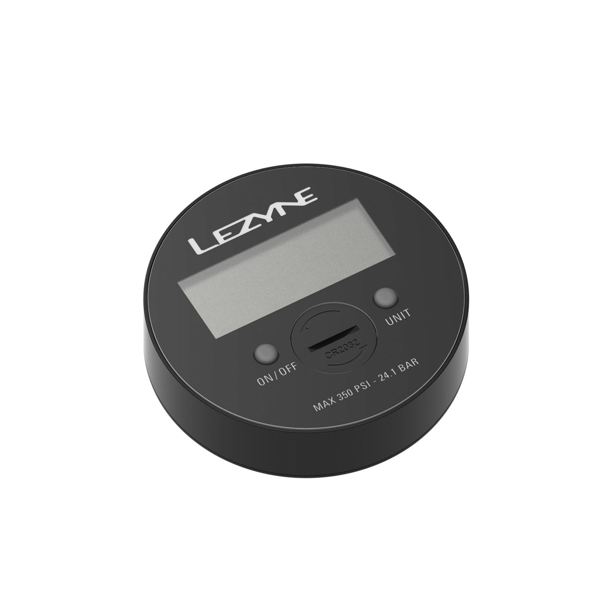 Digitales LEZYNE Manometer 350 PSI 3,5" Schwarz