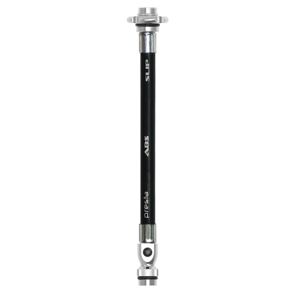 Schwarz-silberner LEZYNE ABS Flex Presta-Ersatzschlauch für Road Drive