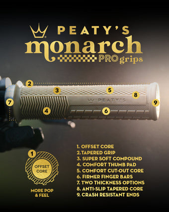 Griffe PEATY'S MONARCH PRO KNURL Supersoft Plum Purple