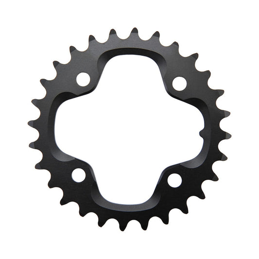 Inneres Kettenblatt SRAM S1 CNC 10-fach, 4-Loch, 80 mm — Kettenblatt auf weißem Hintergrund