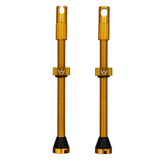 PEATY'S x Chris King MK2 Presta Tubeless Valves 80 mm (x2) Gold
