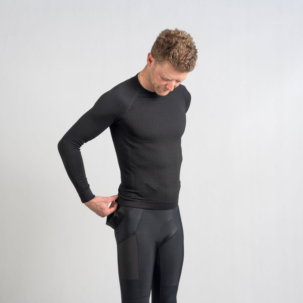Sous-Vêtement Manches Longues GRIPGRAB PACR WINTER SEAMLESS Noir