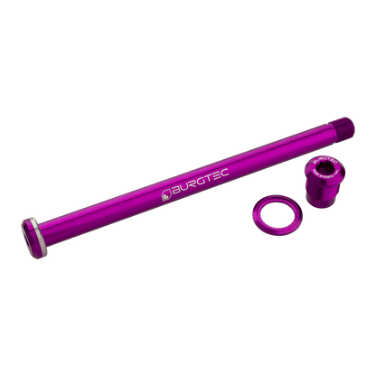 BURGTEC Hinterradachse 174mm für Yeti-Rahmen Violett
