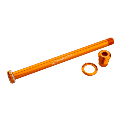 BURGTEC 174mm Hinterradachse für Yeti-Rahmen Orange