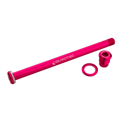 Hinterradachse BURGTEC 174mm für Yeti-Rahmen Rosa