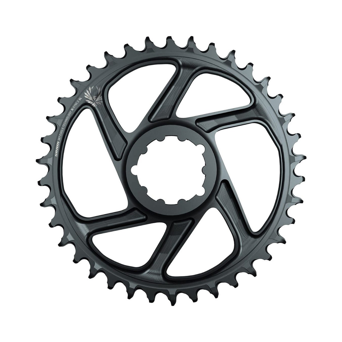 Einfach-Kettenblatt SRAM EAGLE X-SYNC 2 BOOST 11/12-fach Boost Direct Mount, 3 mm Versatz — Kettenblatt auf weißem Hintergrund