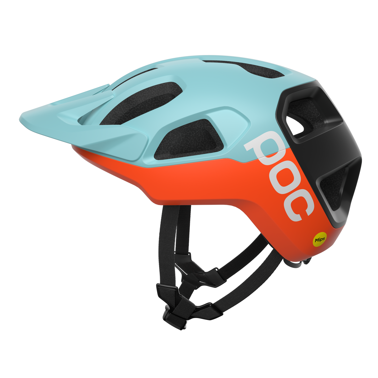 MTB-Helm POC CULARIS Blau/Orange Matt