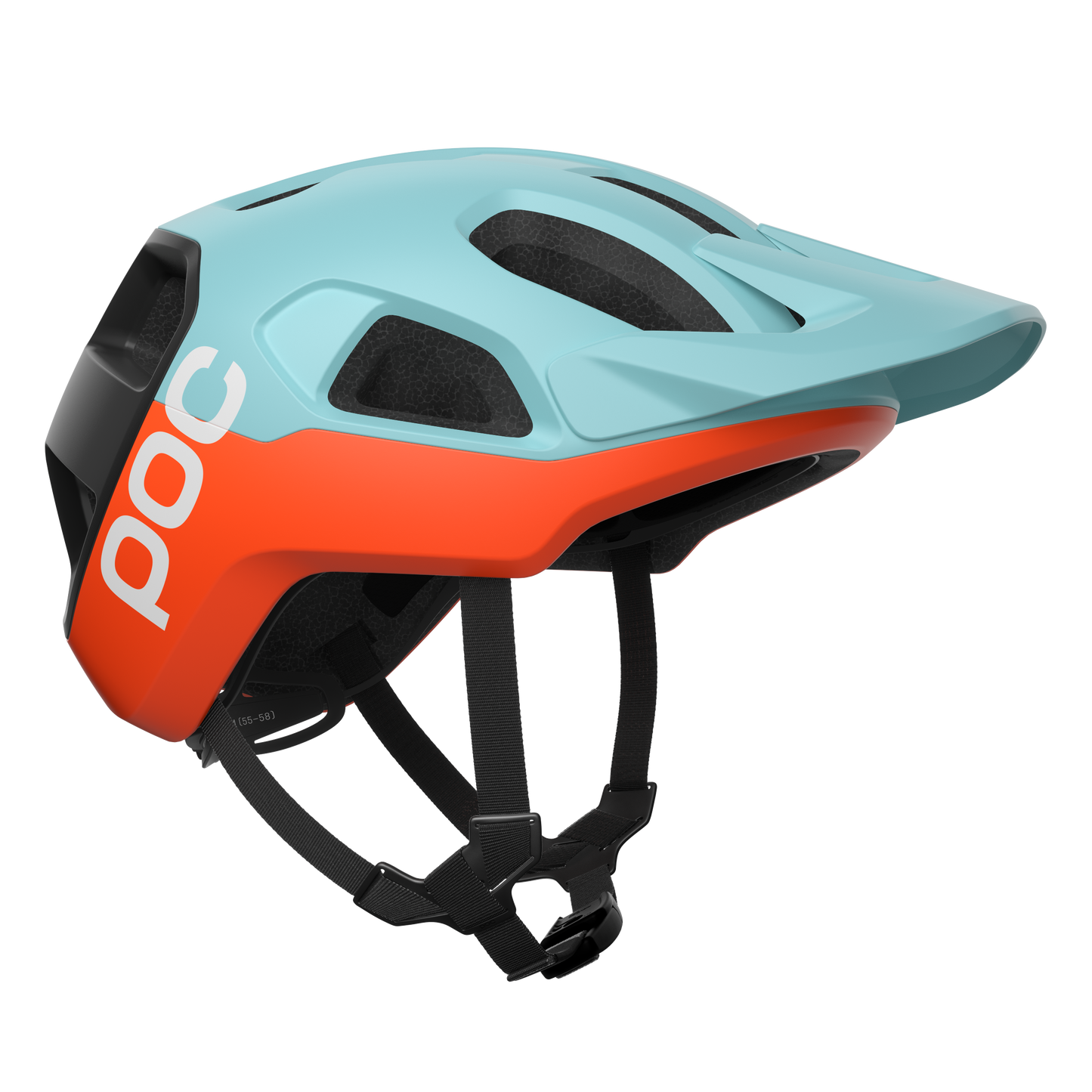 MTB-Helm POC CULARIS Blau/Orange Matt