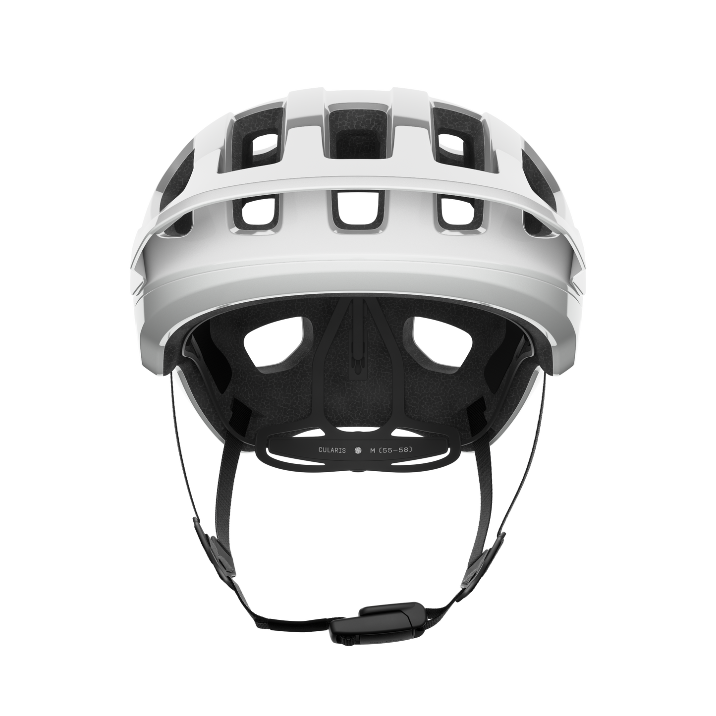 MTB-Helm POC CULARIS Weiss/Schwarz Matt Logo