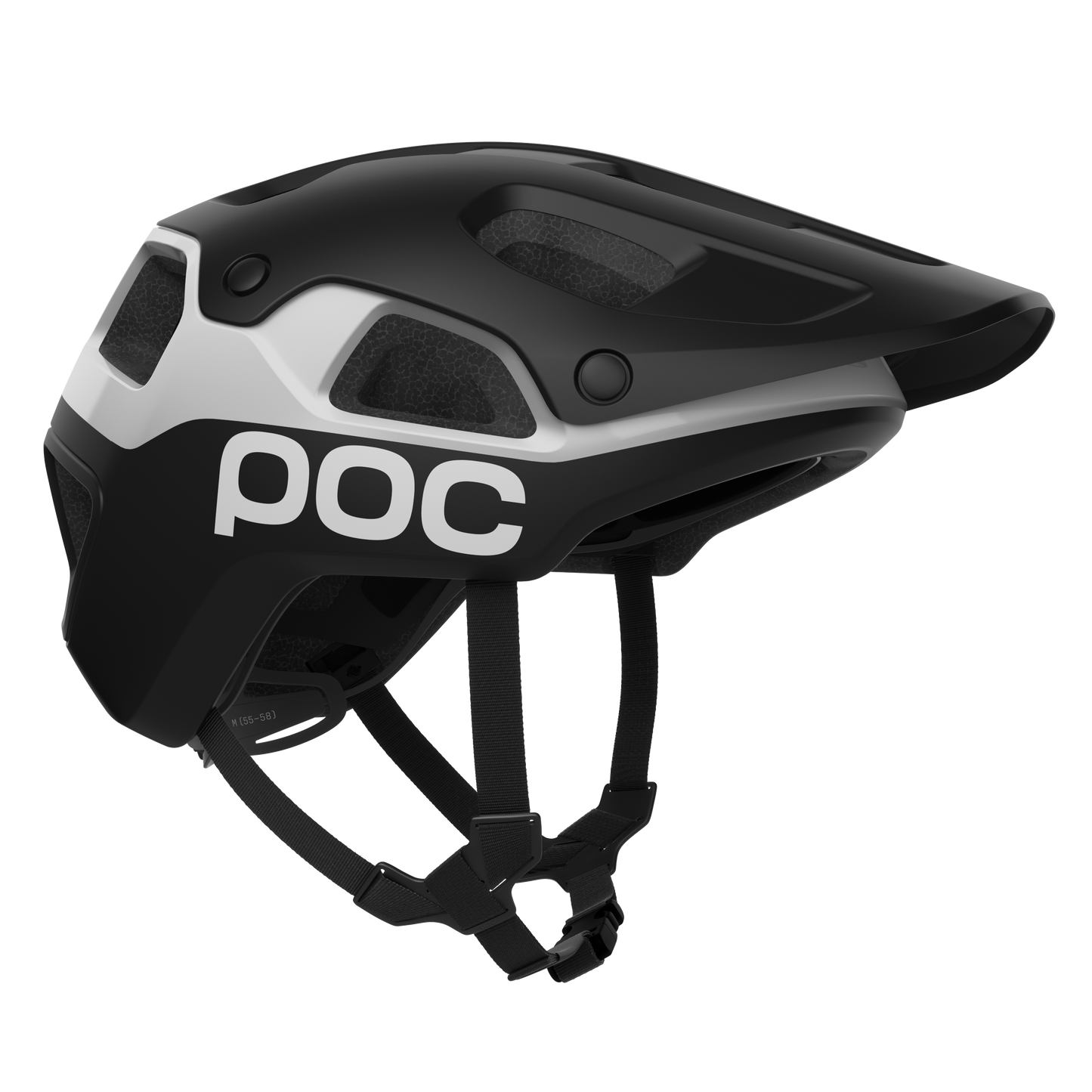 MTB-Helm POC CULARIS PURE Schwarz/Weiss Matt