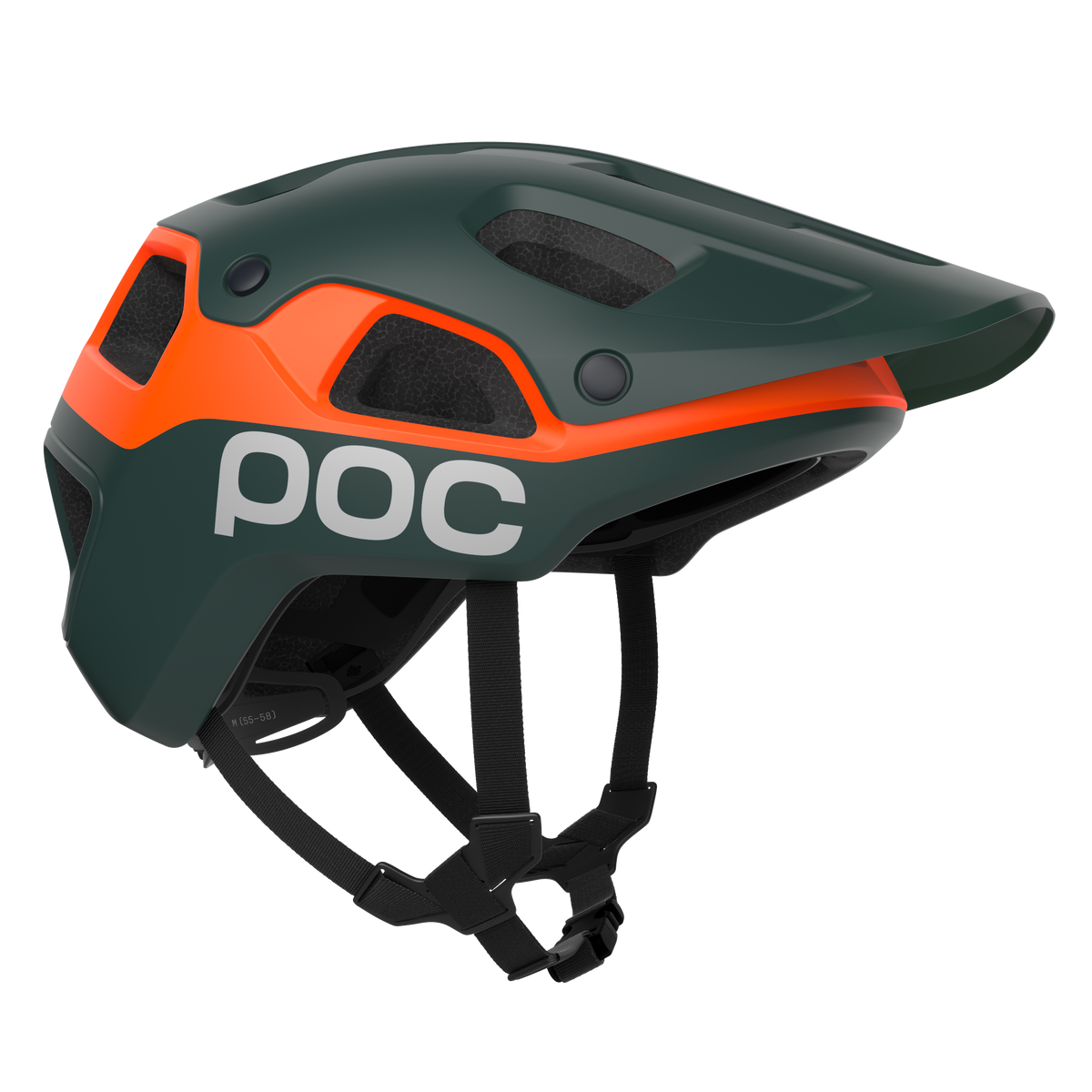 MTB-Helm POC CULARIS PURE Mattgrün/Mattorange