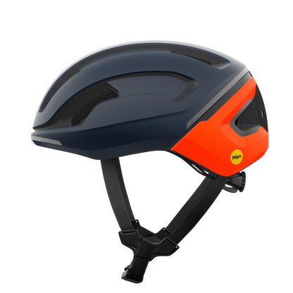 Rennrad-Helm POC OMNE BEACON MIPS Blau/Orange Matt
