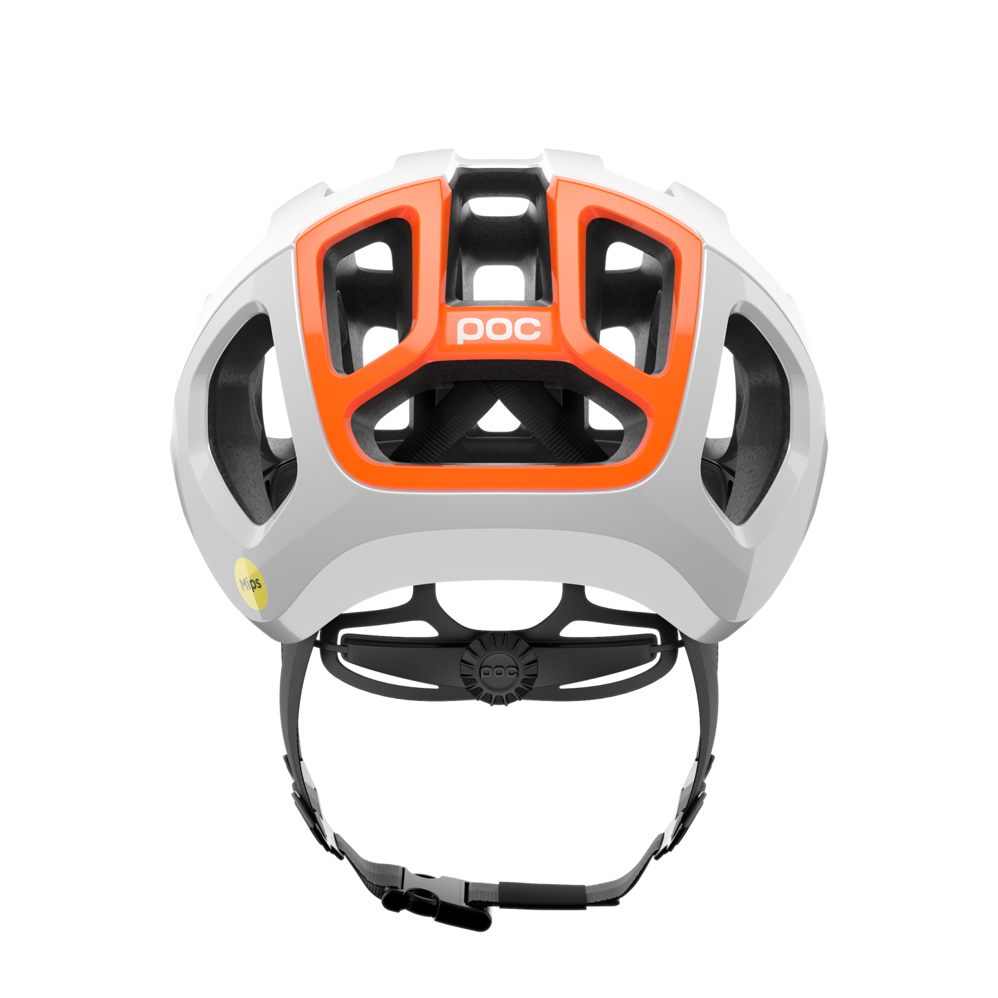Helm Strasse POC VENTRAL AIR MIPS Weiss/Orange Fluo