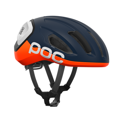 Rennradhelm POC AMIDAL Marine/Orange/Weiß Matt