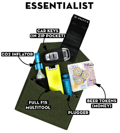 Werkzeugtasche PEATY'S HOLDFAST TRAIL TOOL Braun