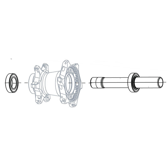 Vorderradachse ZIPP Cognition Rim Brake NSW Lager #11.2018.032.000