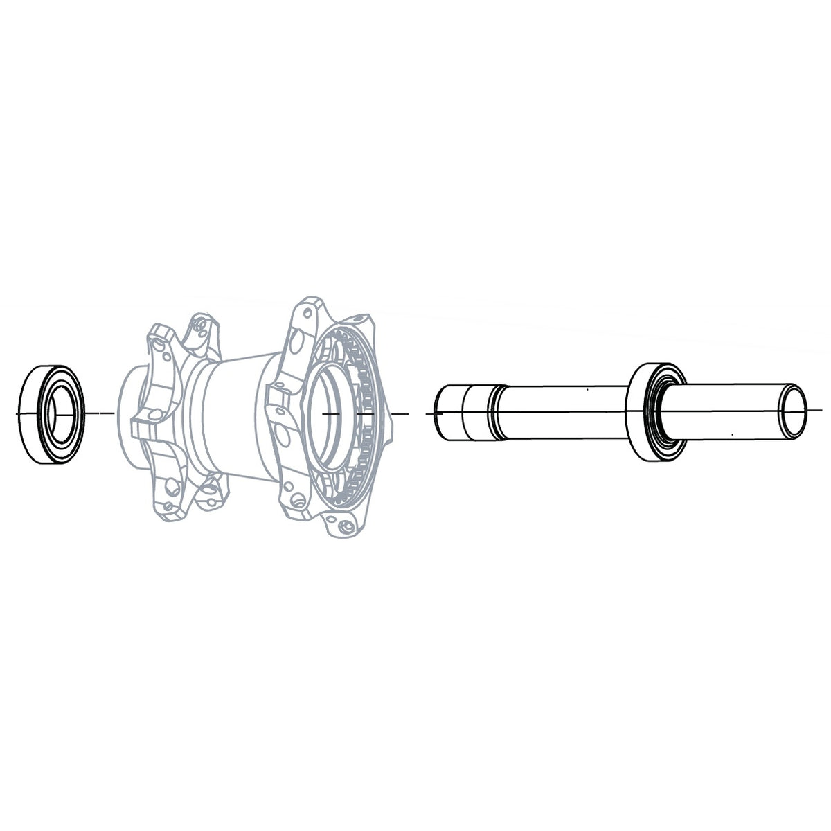 Axe de Roue Arrière ZIPP Cognition V1 Génération 2 #11.2018.056.000