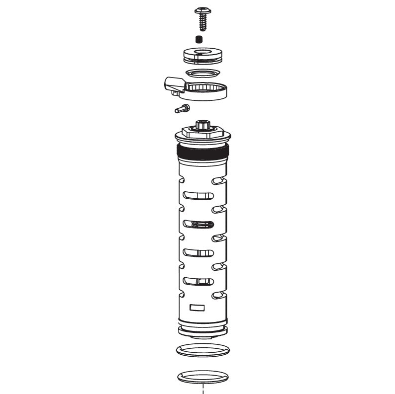 ROCKSHOX Remote 17 mm MOCO RLR 180 mm Druckstufenkartusche (POPLOC/PUSHLOC) #11.4015.415.070