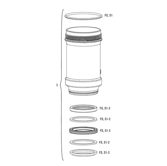 ROCKSHOX Luftkammer 165 × 38 mm für Dämpfer #11.4118.033.009