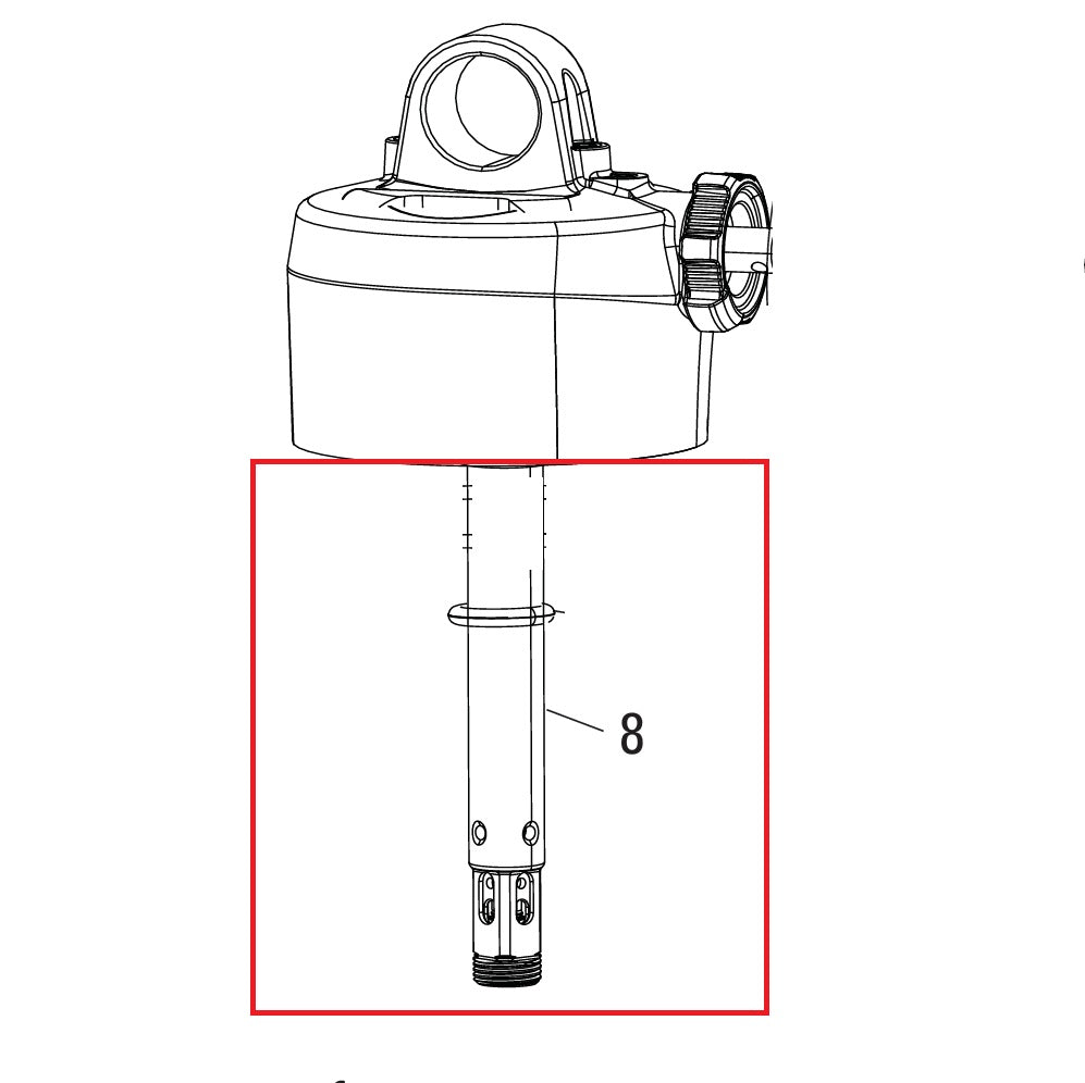 ROCKSHOX Dämpferstange 47,5–55 mm für DELUXE RT/RL (A1-A2)/RLR (A1-B1)/DELUXE ULTIMATE REMOTE (B2) #11.4118.068.550