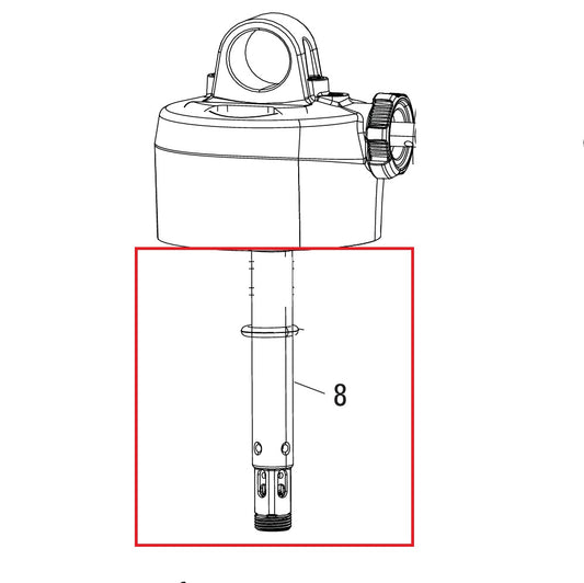 ROCKSHOX Dämpferstange 47,5–55 mm für DELUXE RT/RL (A1-A2)/RLR (A1-B1)/DELUXE ULTIMATE REMOTE (B2) #11.4118.068.550