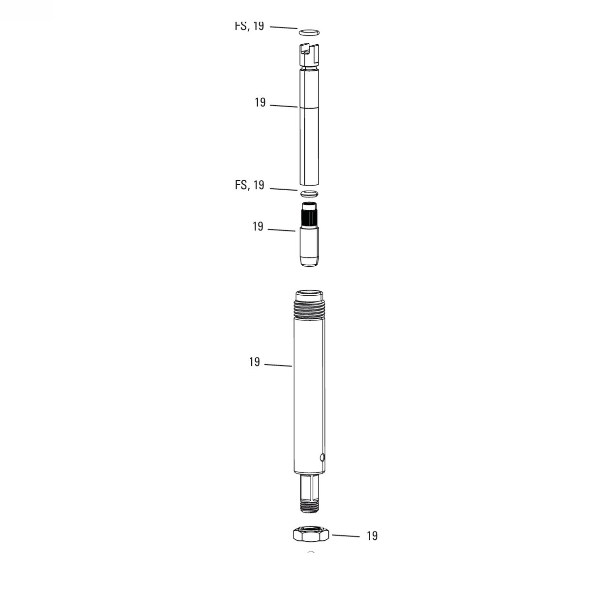 ROCKSHOX MONARCH RL/RT/XX (B1+) Dämpfer-Kolbenstangeneinheit 222 × 66 mm #11.4118.099.010