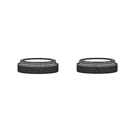ROCKSHOX Staubabstreifer-Set 38 mm ohne Flansch (20 Stück) für ZEB A1+ (2021)/DOMAIN B1+ (2022+), schwarz #11.4018.121.000