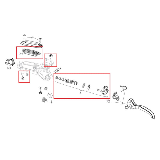 SRAM MAVEN BRONZE B1 Hebel Innenteile-Set