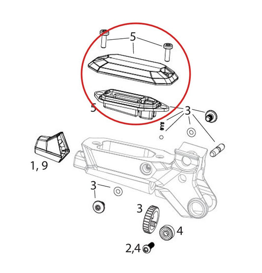 SRAM MAVEN Ultimate/Silver/Bronze Bremssattelabdeckung Kit