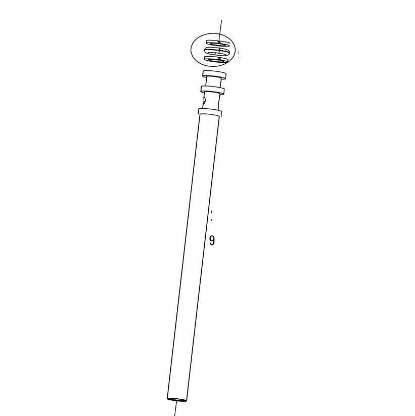 Hauptkolben und Kolbenstange für ROCKSHOX REVERB A1-A2 Vario-Sattelstütze 420 × 100 mm #11.6818.018.010