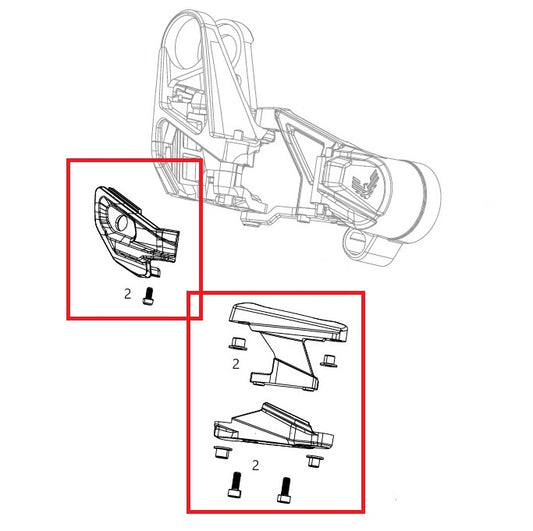 Parallelogramm-Kit Hinterer Umwerfer SRAM XX T-TYPE EAGLE AXS