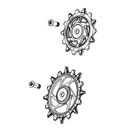 12-fach Schaltwerksrolle hinten SRAM X0/GX T-TYPE EAGLE AXS / RIVAL XPLR E1