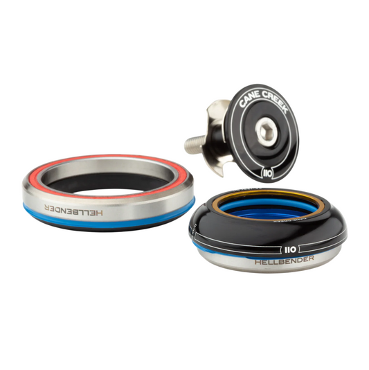 Steuersatz CANE CREEK 110 Tapered, 1 1/8"-1.5", IS41/28.6/H9 | IS52/40, short, black