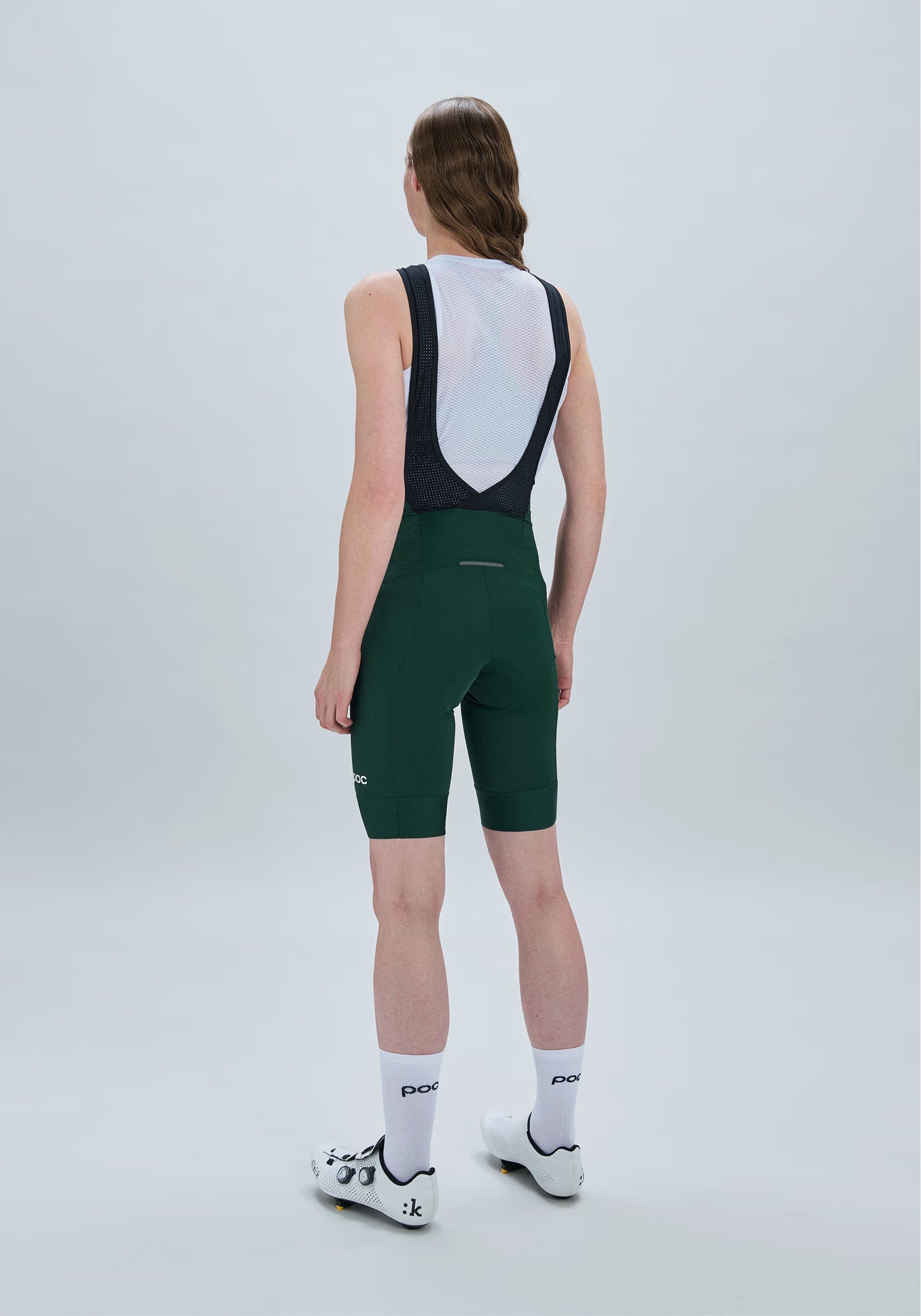 POC CADENCE Damen Kurze Trägerhose Grün