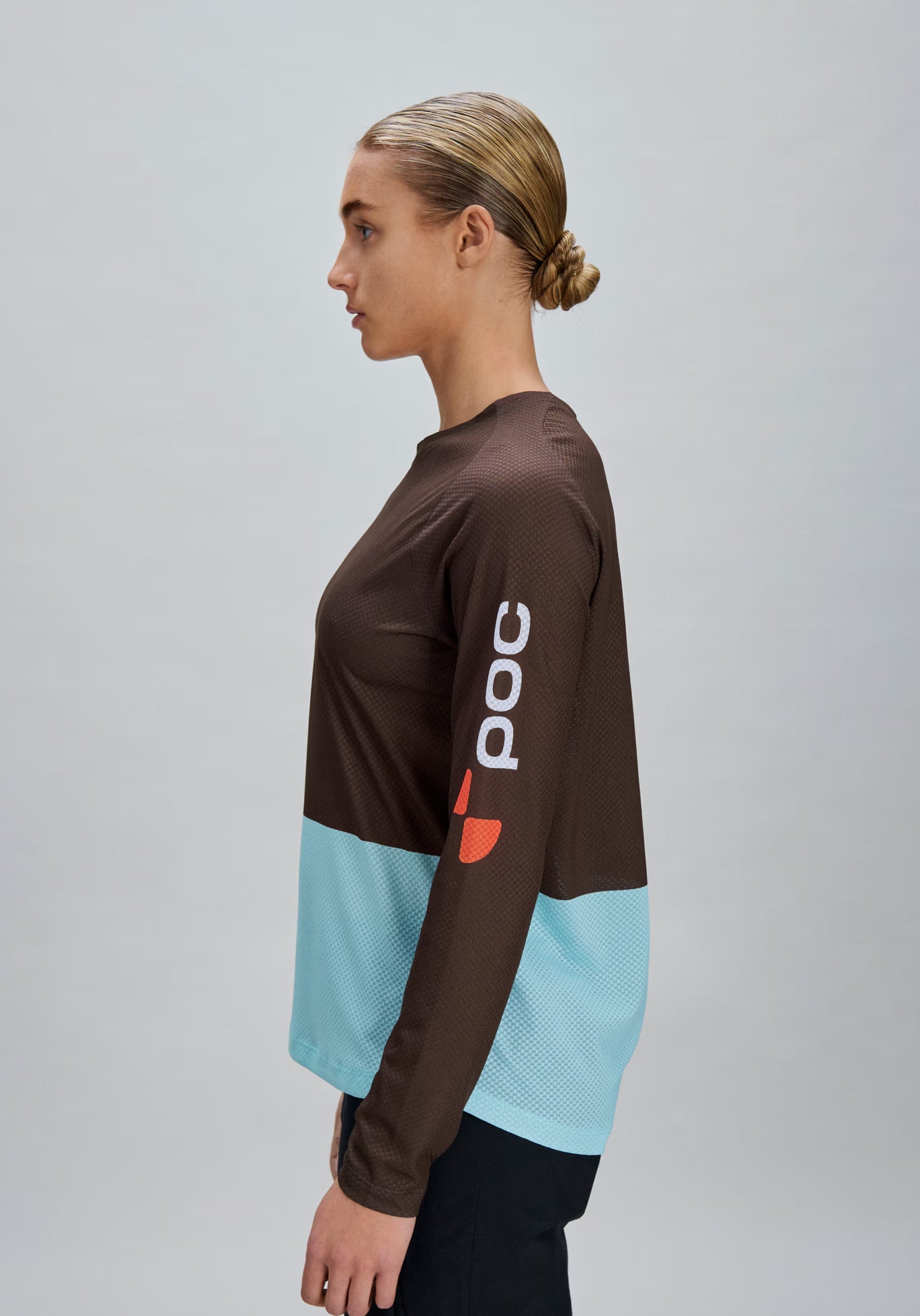 Trikot POC MOTION AIR Langarm Frau Bronze/Blau