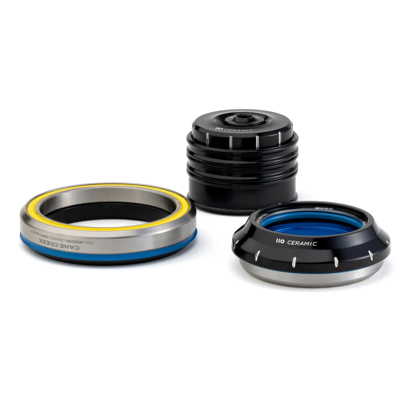 Steuersatz CANE CREEK 110 Ceramic Tapered , 1 1/8"-1.5", IS42/28.6/H9 | IS52/40, black/silver