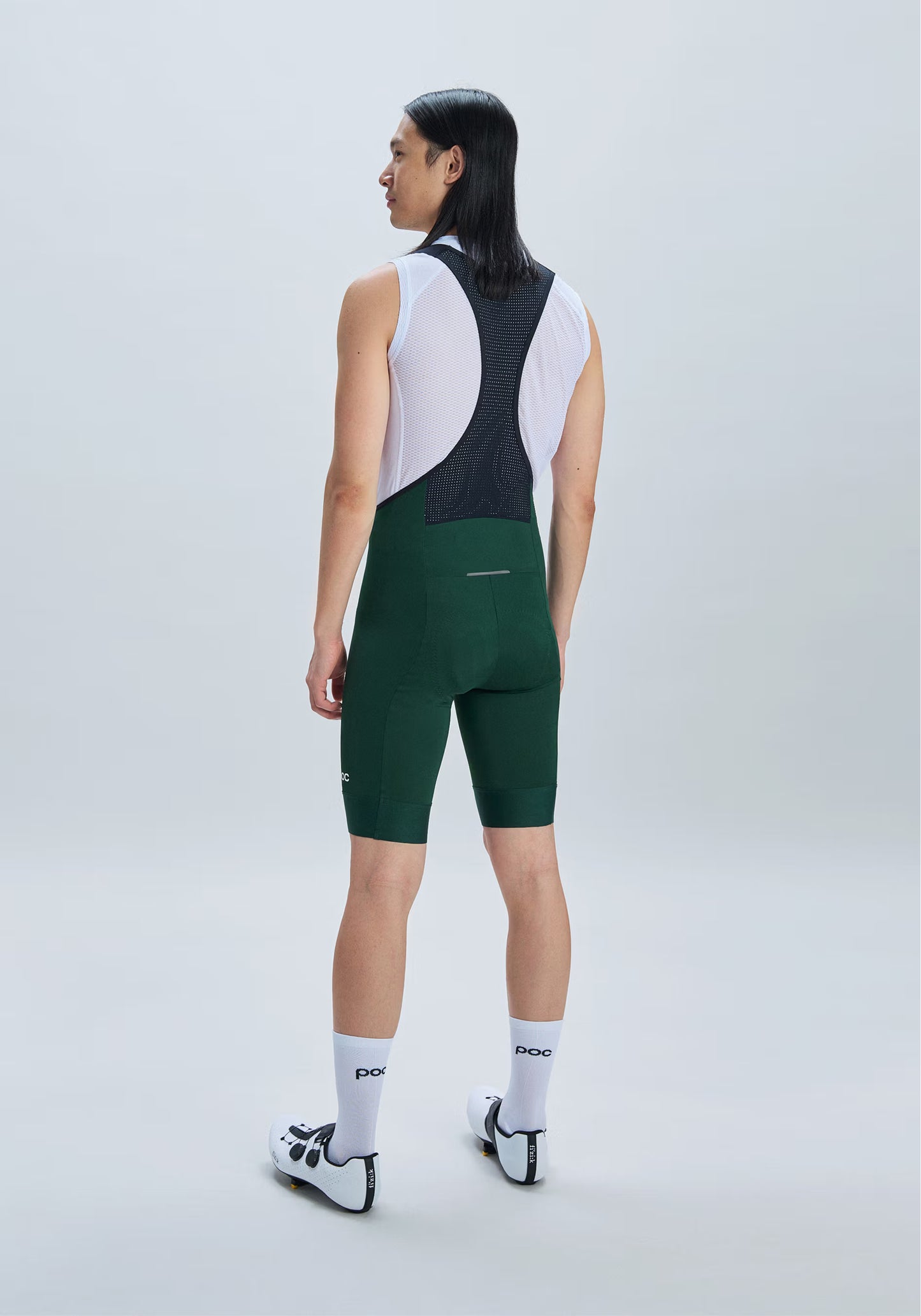 POC CADENCE Kurze Trägerhose Grün