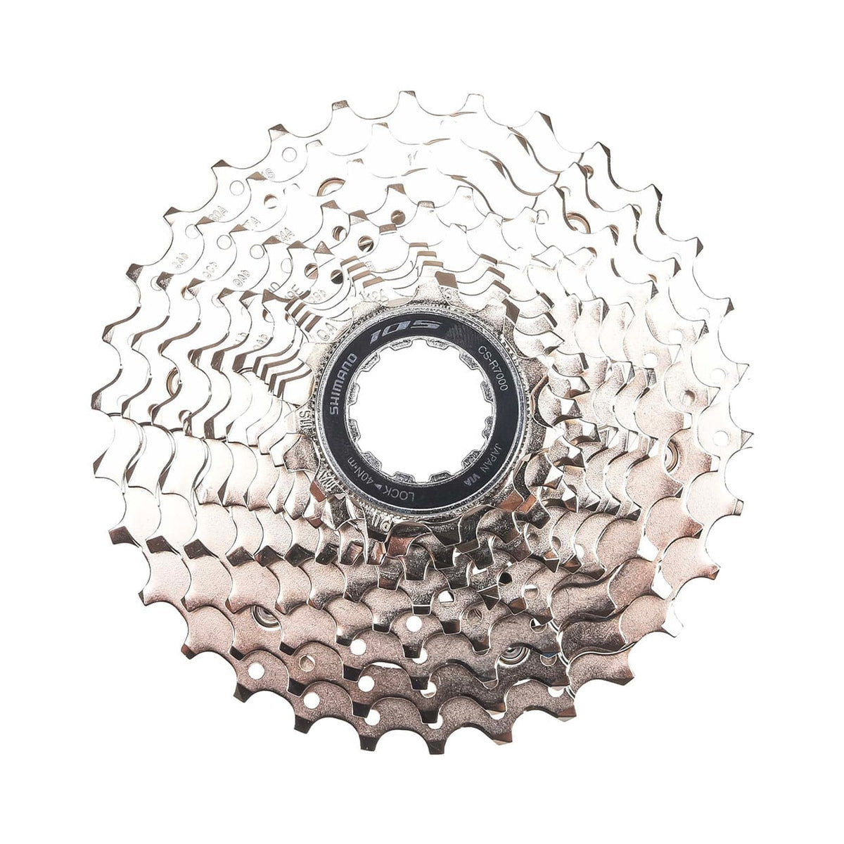 SHIMANO 105 CS-R7000 11-fach-Kassette – Hauptbild auf weißem Hintergrund