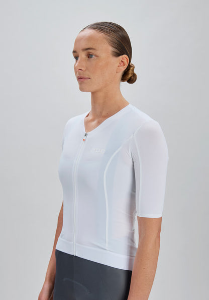 Trikot POC RACEDAY Damen Kurzarm Weiß