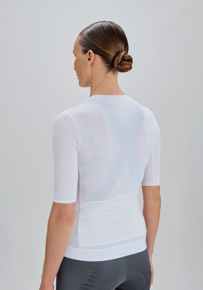 Trikot POC RACEDAY Damen Kurzarm Weiß