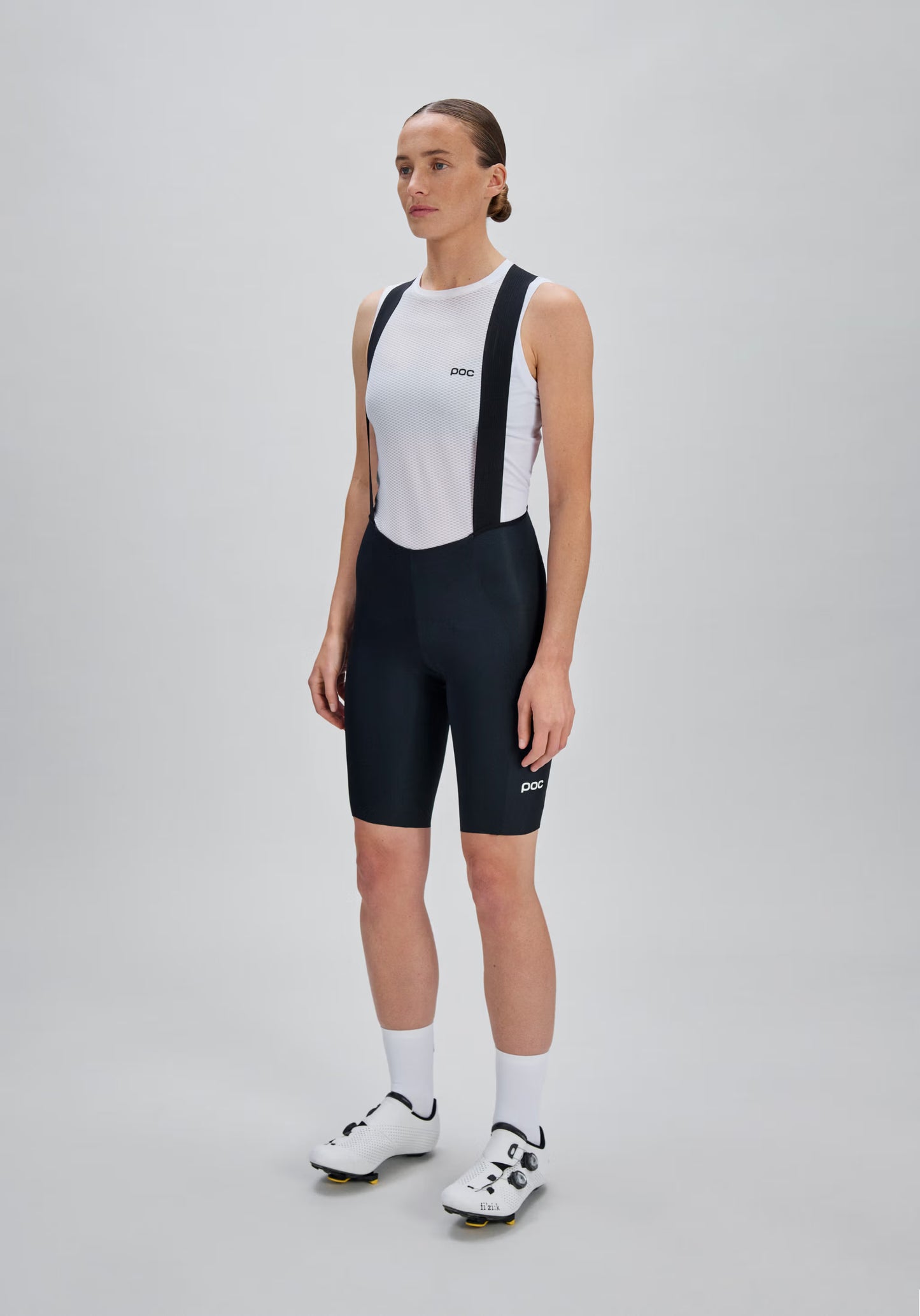 POC RACEDAY Damen Kurze Trägerhose Schwarz