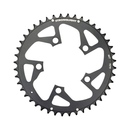Äußeres Kettenblatt STRONGLIGHT Aluminium 7075 9-fach, 5-Loch, 94 mm — Kettenblatt auf weißem Hintergrund