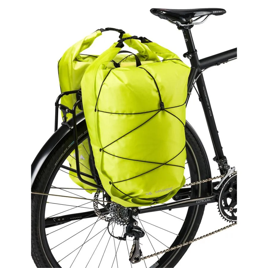 Ein Paar VAUDE AQUA BACK LIGHT 38 L Gelb Gepäckträgertaschen
