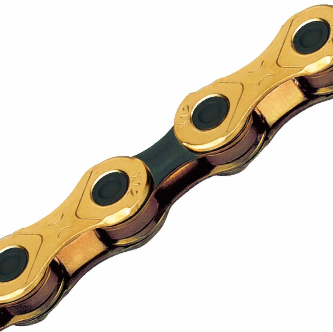12-V-Kette KMC X12 Ti-N Schwarz/Gold